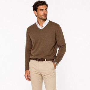 article 365‎ Men's Classic V Neck Knit Cashmere Cotton Pullover Sweater Size XXL
